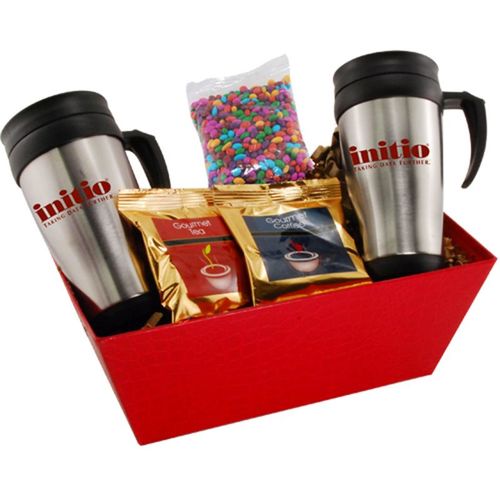 Photo of Tray W/Mugs And Chocolate Covered Sunflower Seeds