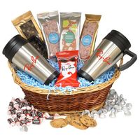 Premium Mug Gift Basket Mini Pretzels