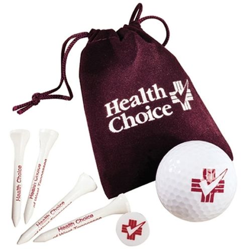Photo of Golf Gift Set In Velour Bag