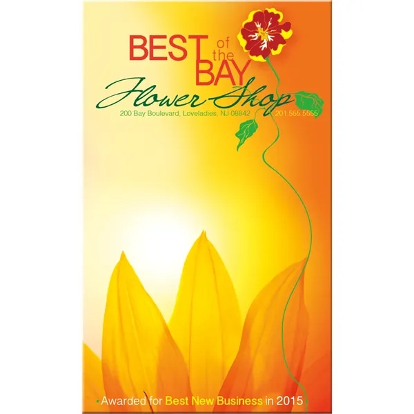 White color option for Large Business Card Magnet