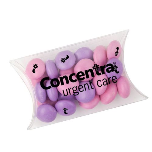 Photo of Small Pillow Box With Imprinted Chocolate Buttons