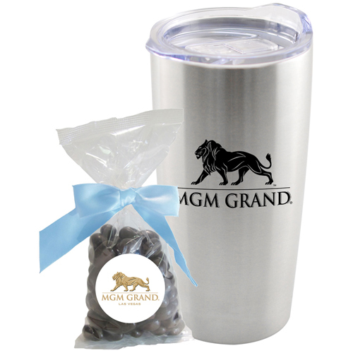 Photo of Tumbler With Dark Chocolate Almonds Mug Drop