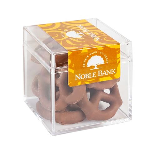 Photo of Sweet Boxes With Milk Chocolate Pretzels