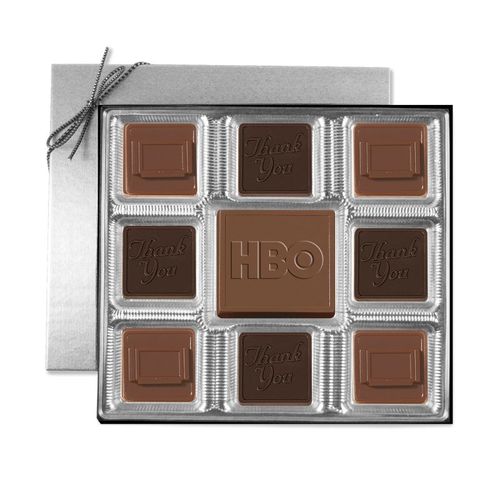 Photo of Custom Chocolate Squares Gift Box (6 Oz.)