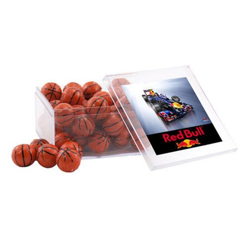 Photo of Acrylic Box With Chocolate Basketballs
