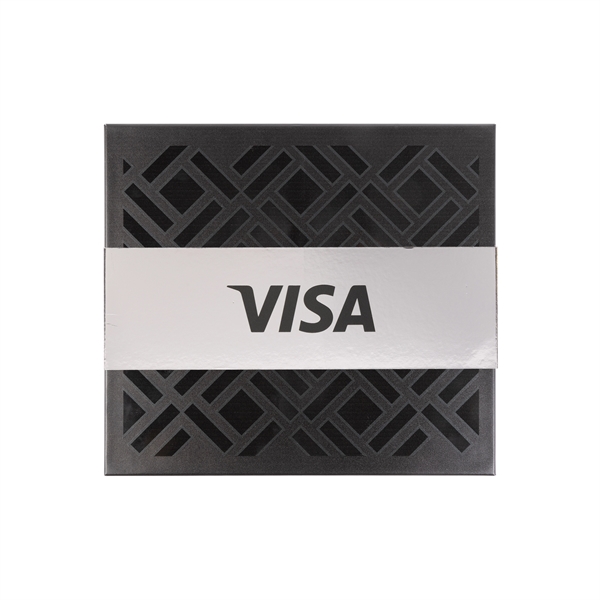 Black color option for Small Deluxe Gift Box With Silver Band