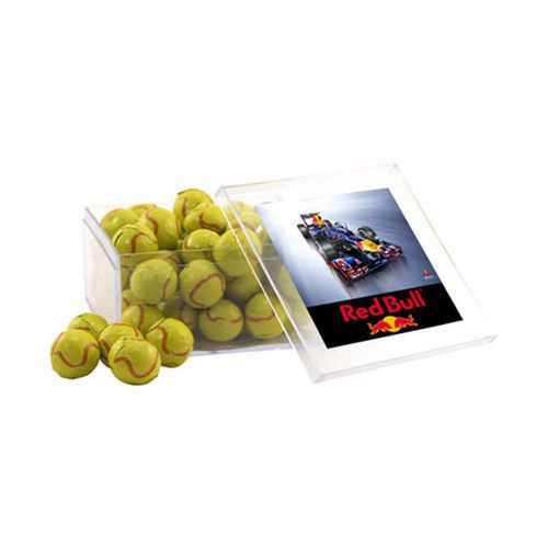 Photo of Acrylic Box With Chocolate Tennis Balls