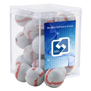 Photo of Acrylic Box With Chocolate Baseballs
