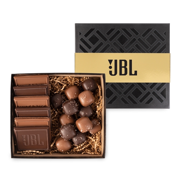 Black color option for Cookie And Confection Set With Sea Salt Caramels