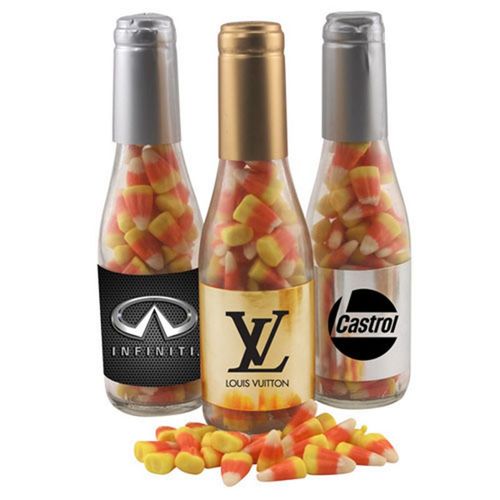 Photo of Champagne Bottle W/ Candy Corn