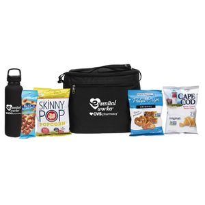 Photo of Deluxe Appreciation Cooler Water Bottle Set With Snacks