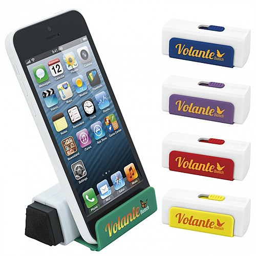 Photo of Stand Up Phone Holder With Screen Cleaner