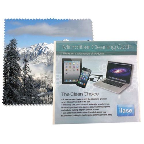 Photo of Microfiber Cloth 6x6 With Custom Card In Bag