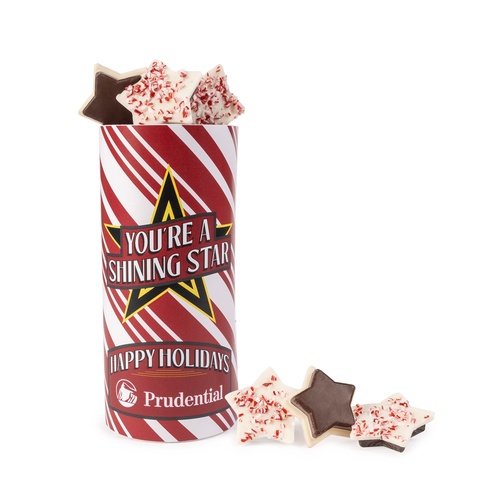 Photo of Peppermint Bark Shapes Tube