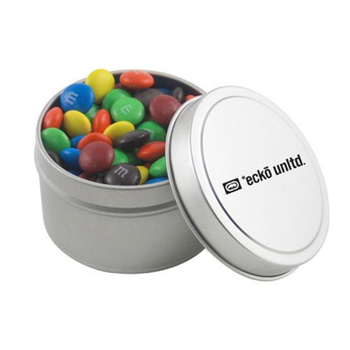Photo of Round Tin With M&M's