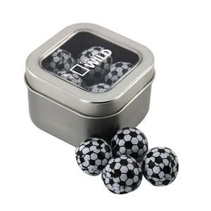 Photo of Window Tin With Chocolate Soccer Balls