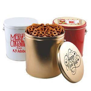 Photo of 1 Gallon Gift Tin With Pretzels