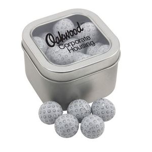 Photo of Window Tin With Chocolate Golf Balls