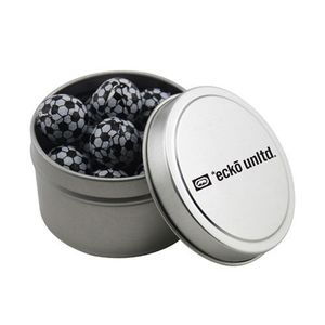 Photo of Round Tin With Chocolate Soccer Balls