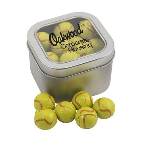 Photo of Window Tin With Chocolate Tennis Balls