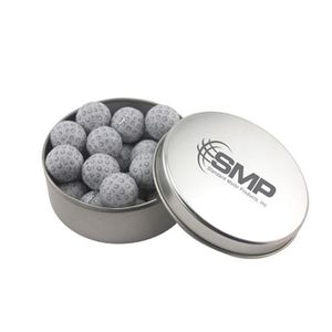 Photo of Round Tin With Chocolate Golf Balls