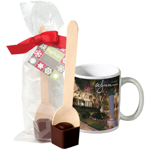 Photo of Full Color Mug With Hot Cocoa On A Spoon
