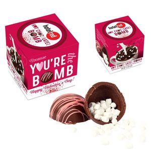 Photo of Hot Chocolate Bomb With Pink Drizzle