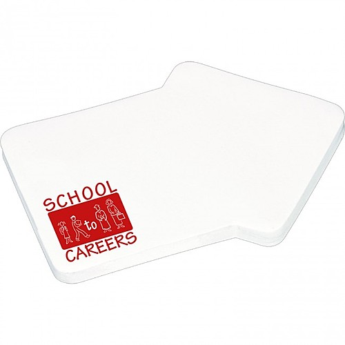 Photo of 4" X 3" Die Cut Adhesive Notepad   Arrow