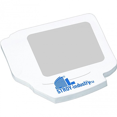 Photo of 4" X 4" Die Cut Adhesive Notepad   Computer