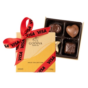 Photo of Godiva Ballotin Gold 4 Piece Assortment Box