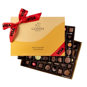 Photo of Godiva Ballotin Gold 70 Piece Assortment Box