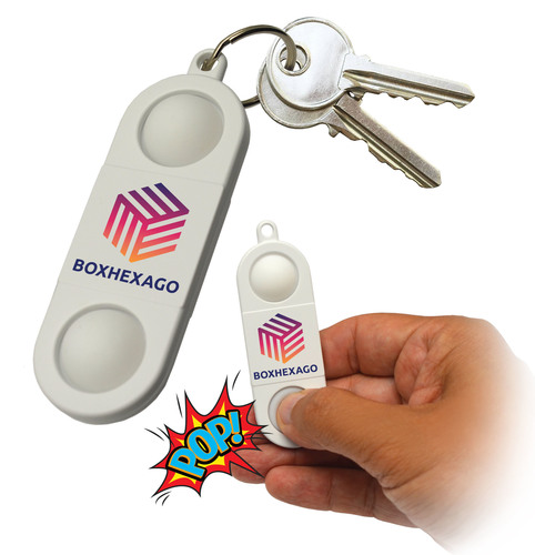 Photo of Dual Fidget Popper Keychain
