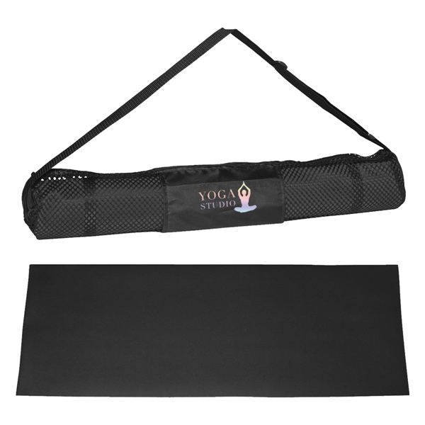 BLACK color option for Yoga Mat And Carrying Case