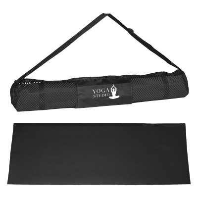 Black color option for Yoga Mat And Carrying Case