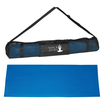 Blue color option for Yoga Mat And Carrying Case