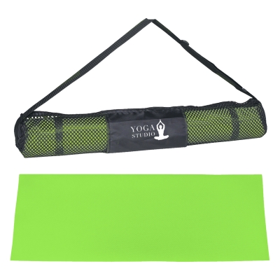 Green color option for Yoga Mat And Carrying Case