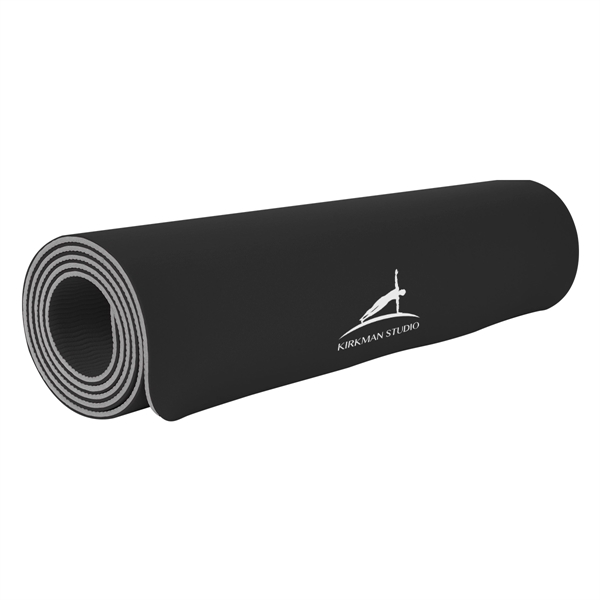 Black With Gray color option for Two Tone Double Layer Yoga Mat