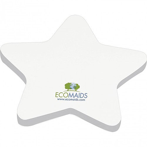 Photo of 4" X 4" Die Cut Adhesive Notepad   Star