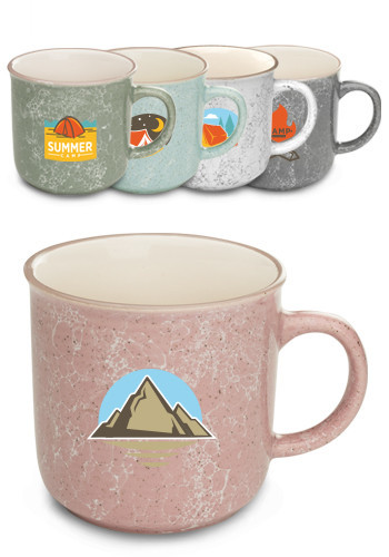 Main photo of 13 Oz. Marble Campfire Custom Coffee Mugs