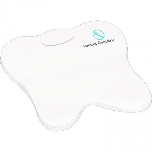 Photo of 4" X 4" Die Cut Adhesive Notepad   Tooth