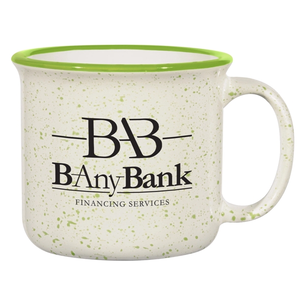 White/Lime color option for 15 Oz. Blaze Campfire Mug