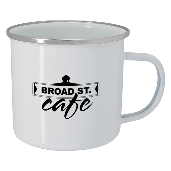 White color option for 16 Oz. Steel Campfire Mug