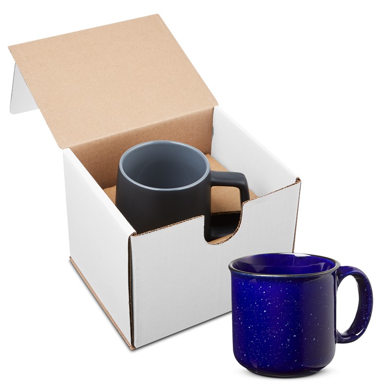 Blue Cobalt color option for 15 Oz. Campfire Ceramic Mug In Individual Mailer