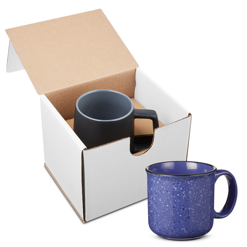 Blue Reflex color option for 15 Oz. Campfire Ceramic Mug In Individual Mailer