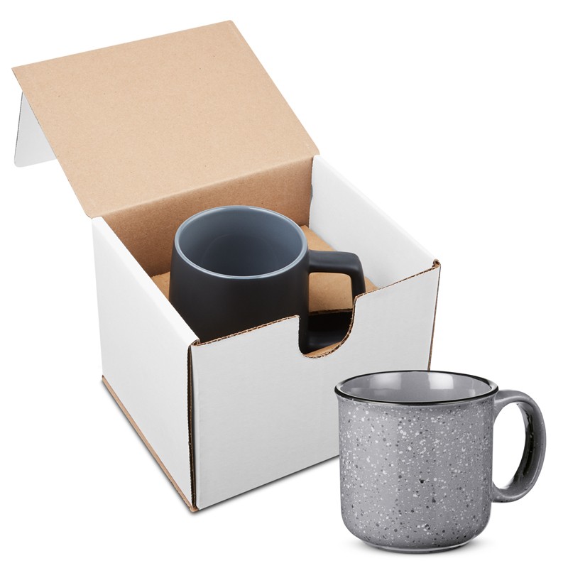 Gray color option for 15 Oz. Campfire Ceramic Mug In Individual Mailer
