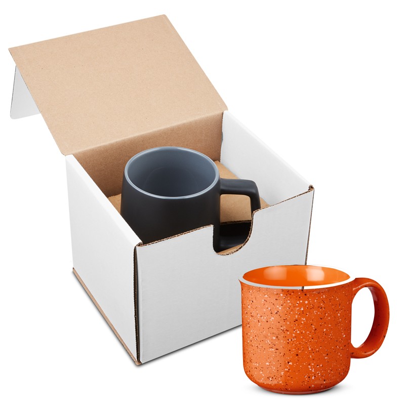 Orange color option for 15 Oz. Campfire Ceramic Mug In Individual Mailer