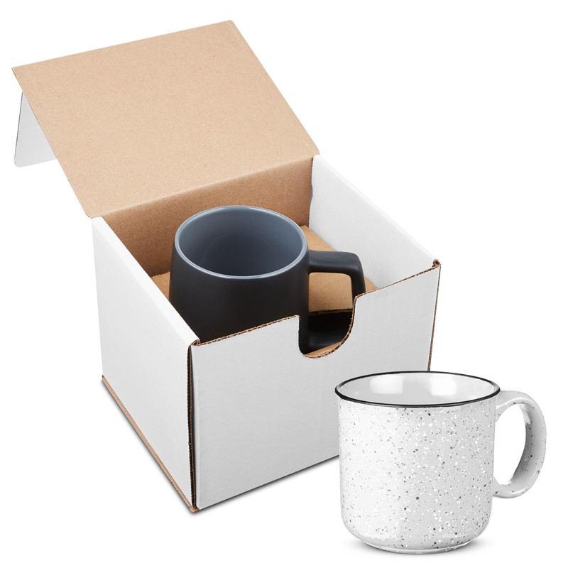 White color option for 15 Oz. Campfire Ceramic Mug In Individual Mailer