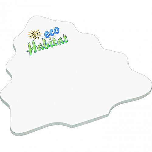 Photo of 4" X 4" Die Cut Adhesive Notepad   Tree