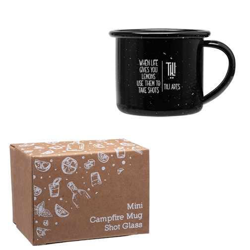 Black color option for Mini Campfire Mug Shot Glass
