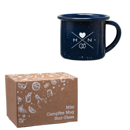 Blue color option for Mini Campfire Mug Shot Glass